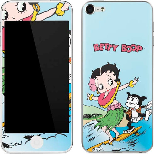 Betty Boop Surfing Apple iPod Skin