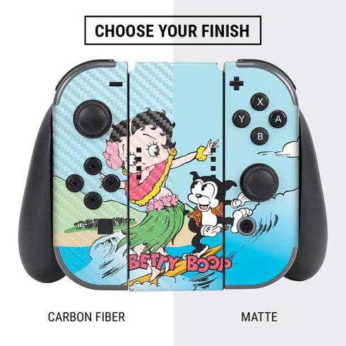 Betty Boop Surfing Nintendo Switch Bundle Skin