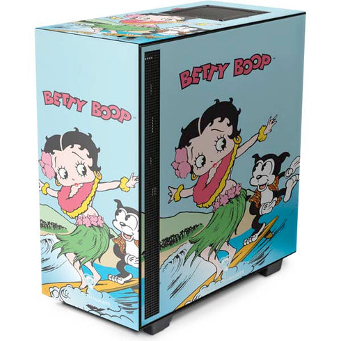 Betty Boop Surfing NZXT H510 Compact ATX Mid-Tower Case Skin