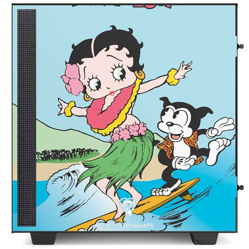 Betty Boop Surfing NZXT H510 Compact ATX Mid-Tower Case Skin