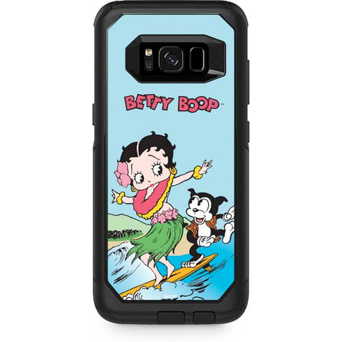 Betty Boop Surfing Otterbox Commuter Galaxy Skin