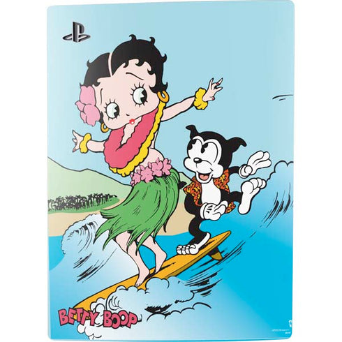 Betty Boop Surfing PS5 Console Skin