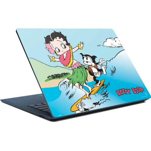 Betty Boop Surfing Surface Laptop Skin