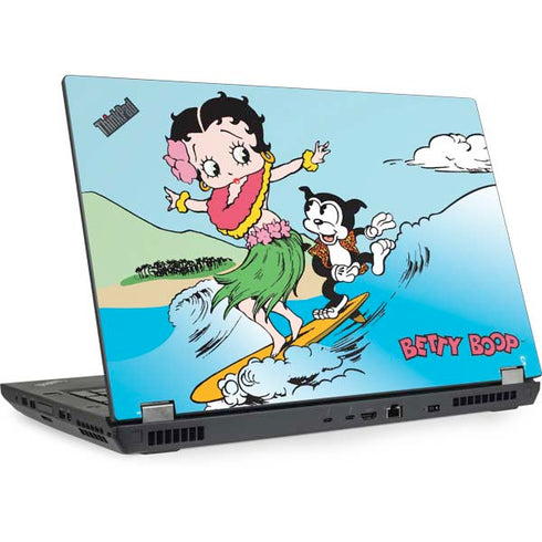 Betty Boop Surfing Lenovo ThinkPad Skin