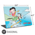 Betty Boop Surfing Universal Laptop 11in (8.8 x 6.2in) Skin