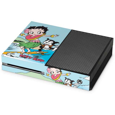 Betty Boop Surfing Xbox One Console Skin