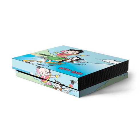 Betty Boop Surfing Xbox One X Console Skin