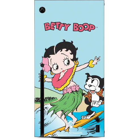 Betty Boop Surfing Xbox Series X Console Skin
