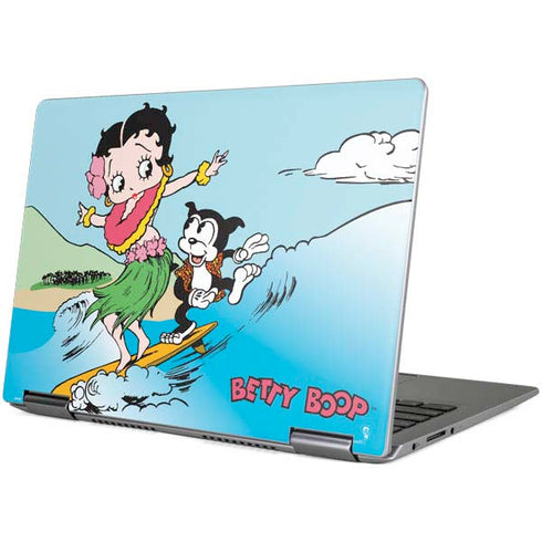 Betty Boop Surfing Yoga 710 14in Skin