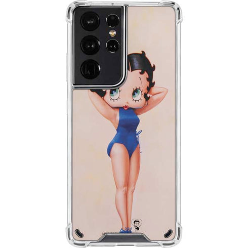 Betty Boop Swimsuit Galaxy S21 Ultra 5G Clear Case