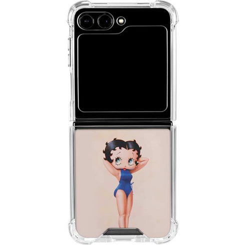 Betty Boop Swimsuit Galaxy Z Flip5 5G Clear Case