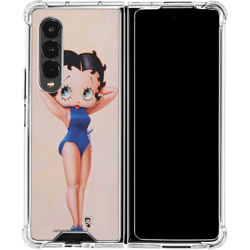 Betty Boop Swimsuit Galaxy Z Fold4 5G Clear Case