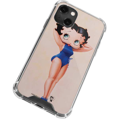 Betty Boop Swimsuit iPhone 14 Plus Clear Case