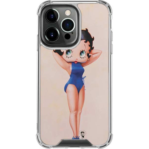 Betty Boop Swimsuit iPhone 15 Pro Clear Case