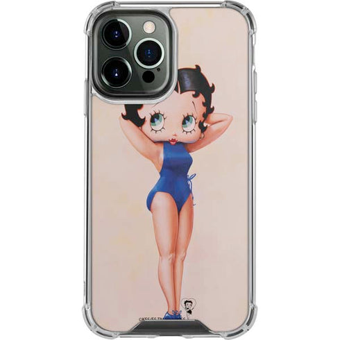 Betty Boop Swimsuit iPhone 14 Pro Max Clear Case