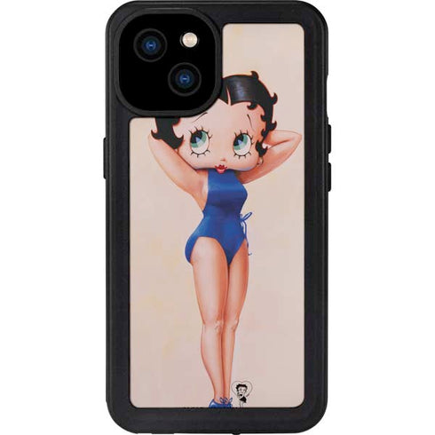 Betty Boop Swimsuit iPhone 15 Plus Waterproof Case