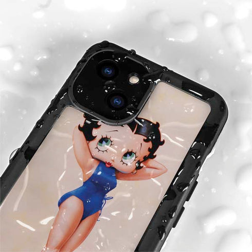 Betty Boop Swimsuit iPhone 15 Plus Waterproof Case