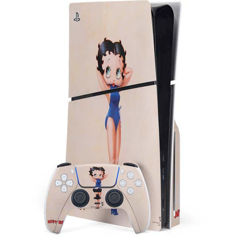 Betty Boop Swimsuit PS5 Slim Disk Bundle Skin
