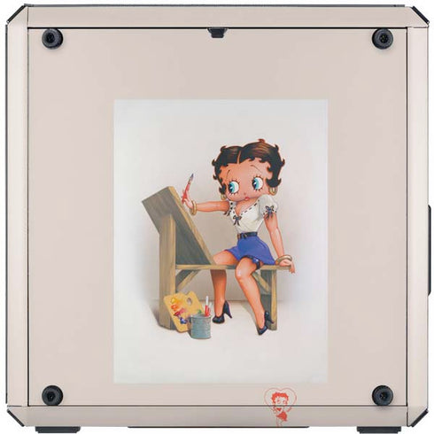 Betty Boop The Artist Cooler Master MasterBox Q300L Mini Tower Skin