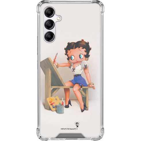 Betty Boop The Artist Galaxy A14 5G Clear Case