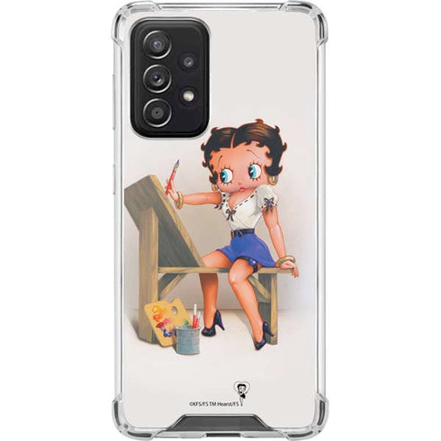 Betty Boop The Artist Galaxy A52 5G Clear Case