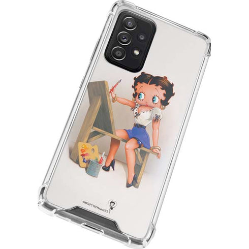 Betty Boop The Artist Galaxy A52 5G Clear Case