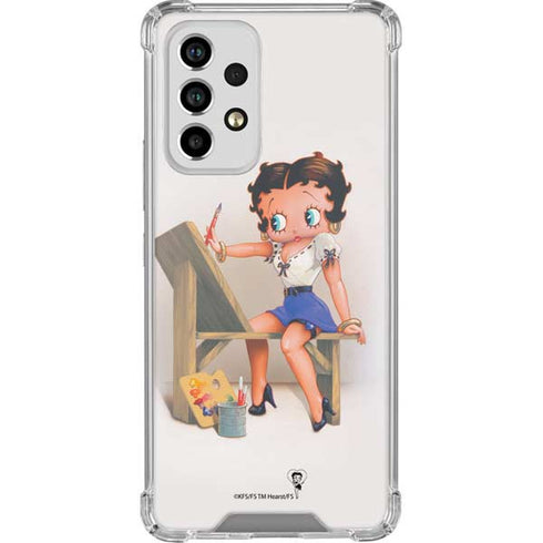 Betty Boop The Artist Galaxy A53 5G Clear Case