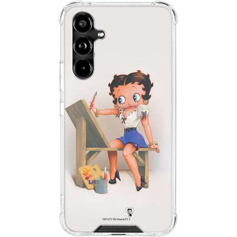 Betty Boop The Artist Galaxy A54 5G Clear Case