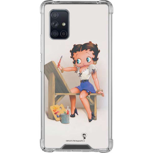 Betty Boop The Artist Galaxy A71 5G Clear Case