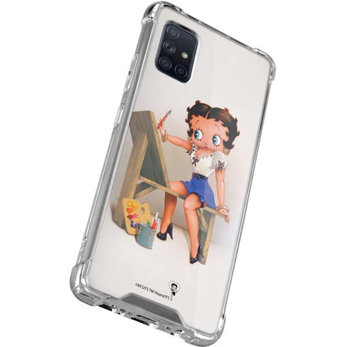 Betty Boop The Artist Galaxy A71 5G Clear Case
