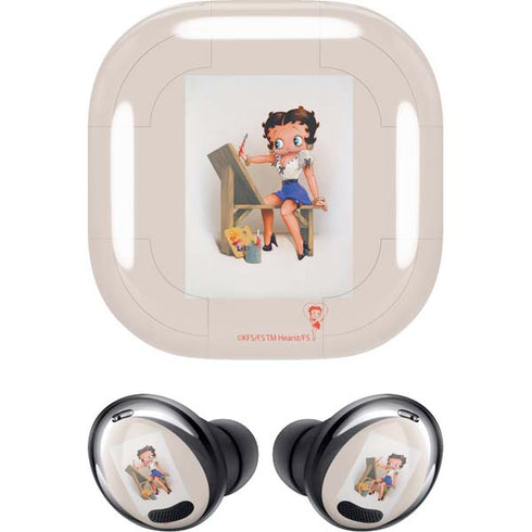 Betty Boop The Artist Galaxy Buds Pro Skin