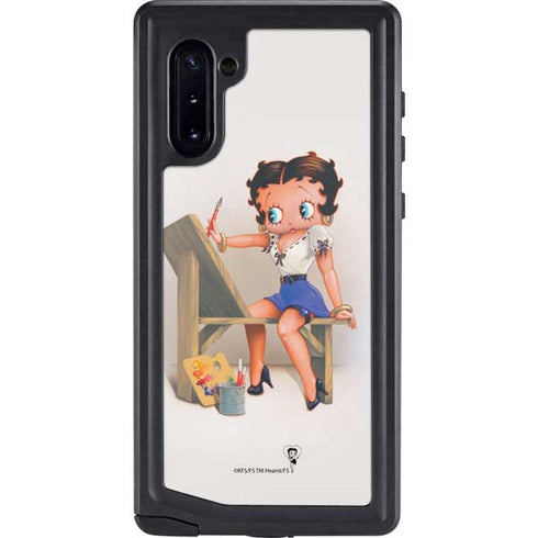 Betty Boop The Artist Galaxy Note 10 Waterproof Case