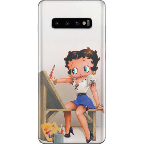 Betty Boop The Artist Galaxy S10 Plus Skin