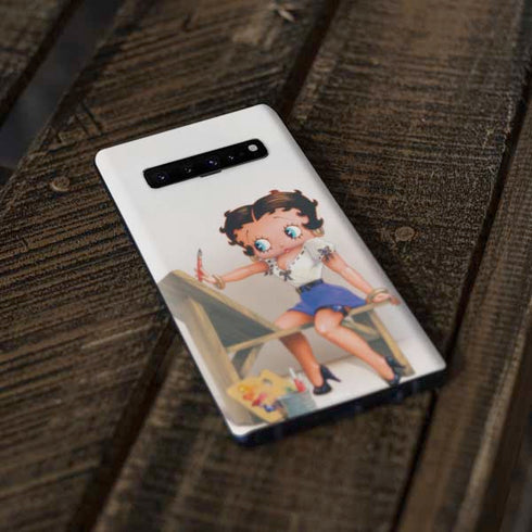 Betty Boop The Artist Galaxy S10 Plus Skin