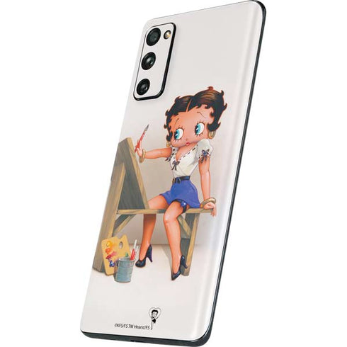 Betty Boop The Artist Galaxy S20 Fan Edition Skin
