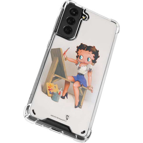 Betty Boop The Artist Galaxy S21 5G Clear Case
