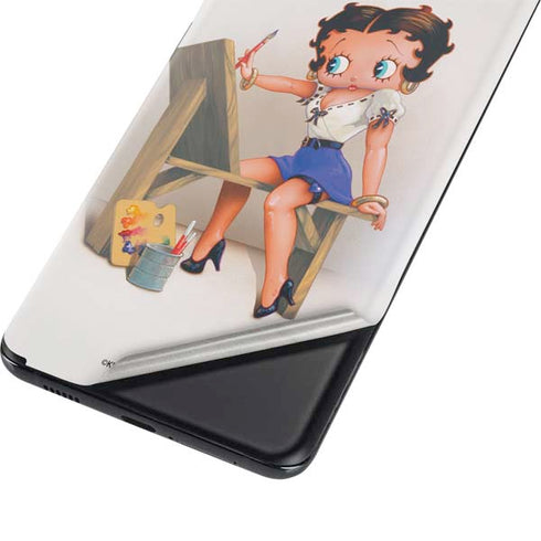 Betty Boop The Artist Galaxy S21 Plus 5G Skin