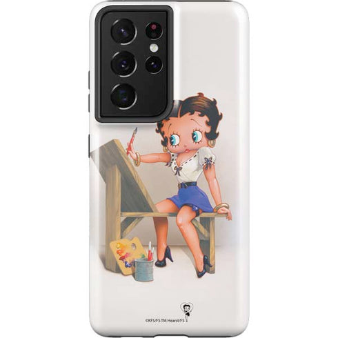 Betty Boop The Artist Galaxy S21 Ultra 5G Pro Case
