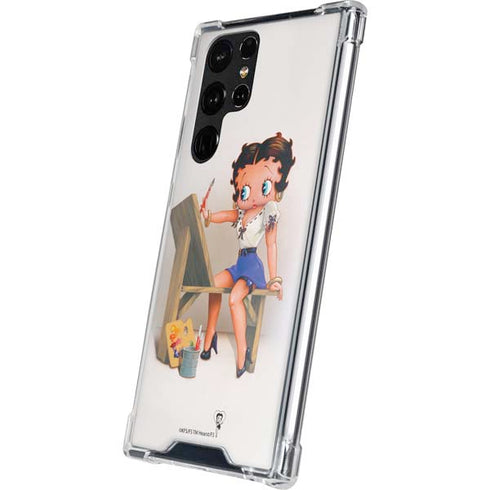 Betty Boop The Artist Galaxy S22 Ultra Clear Case