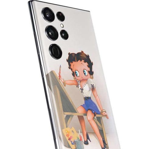 Betty Boop The Artist Galaxy S22 Ultra Skin