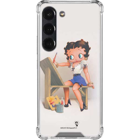 Betty Boop The Artist Galaxy S23 Clear Case