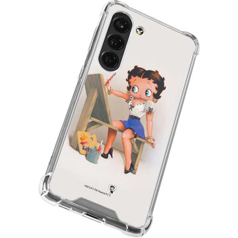 Betty Boop The Artist Galaxy S23 Clear Case