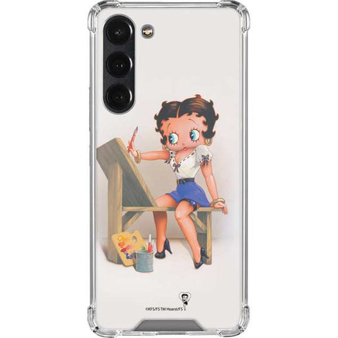 Betty Boop The Artist Galaxy S23 Plus Clear Case