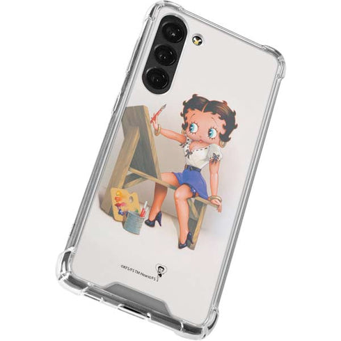 Betty Boop The Artist Galaxy S23 Plus Clear Case