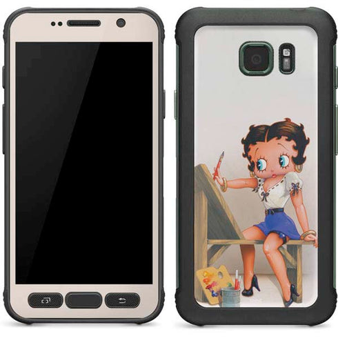 Betty Boop The Artist Galaxy S7 Active Skin