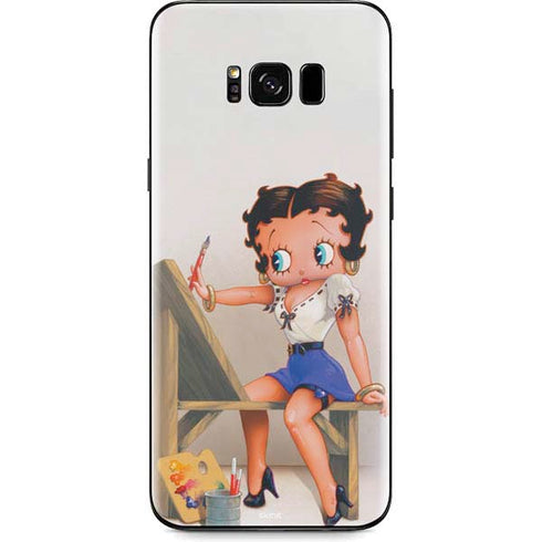 Betty Boop The Artist Galaxy S8 Skin