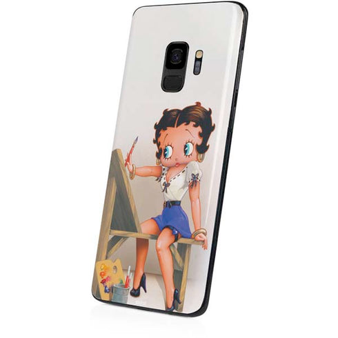 Betty Boop The Artist Galaxy S9 Skin