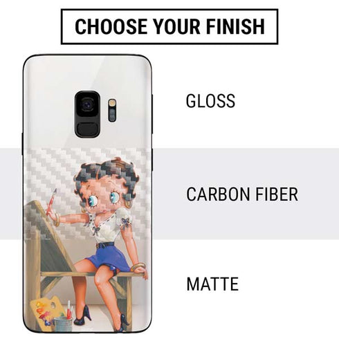 Betty Boop The Artist Galaxy S9 Skin