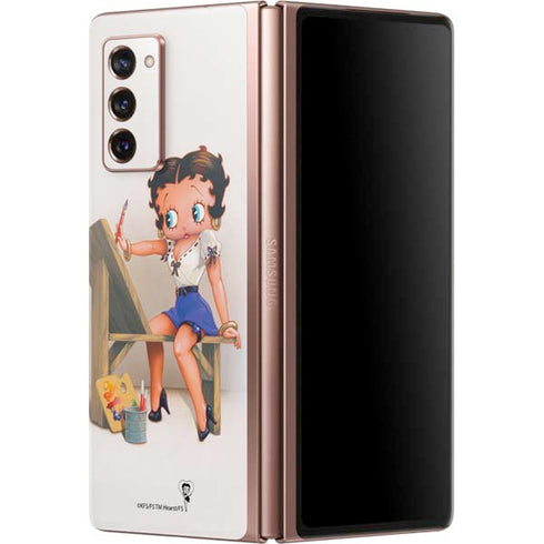 Betty Boop The Artist Galaxy Z Fold2 5G Skin