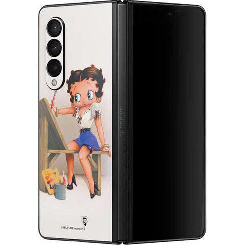 Betty Boop The Artist Galaxy Z Fold3 5G Skin